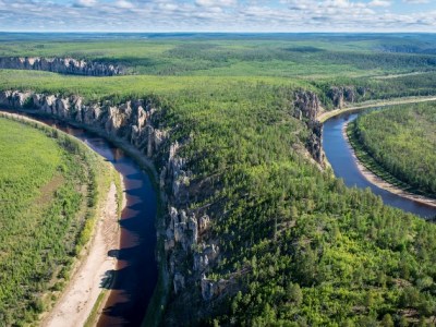 أعمدة لينا معجزة سيبيريا